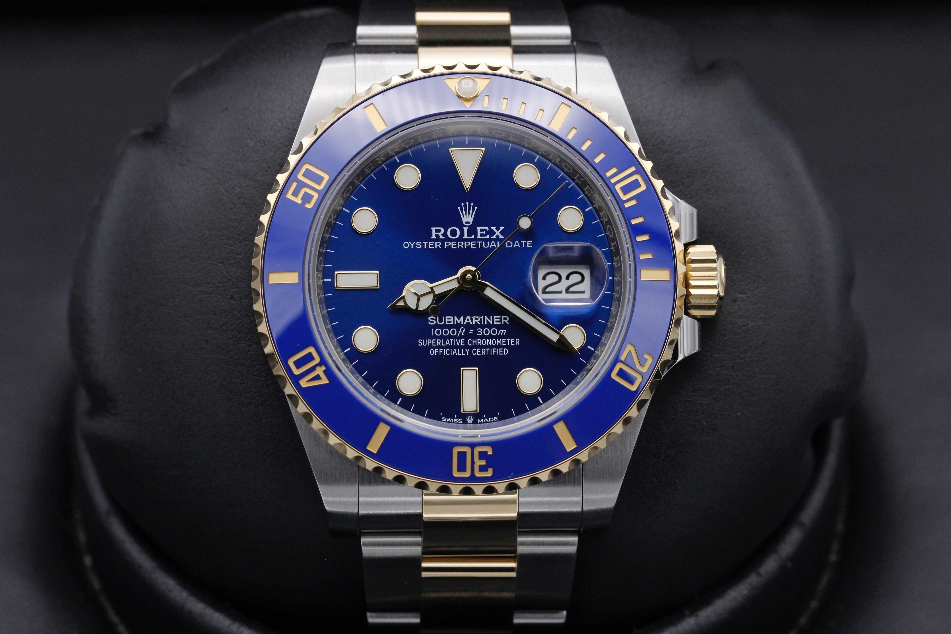 Rolex Submariner Gold Blue Automatic 41 mm Luxury Edition
