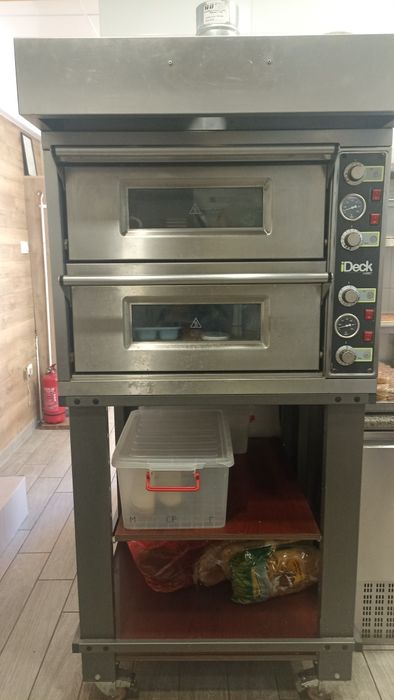 Професионална пица фурна Moretti PD 60/60 /двукамерна/ + стойка |