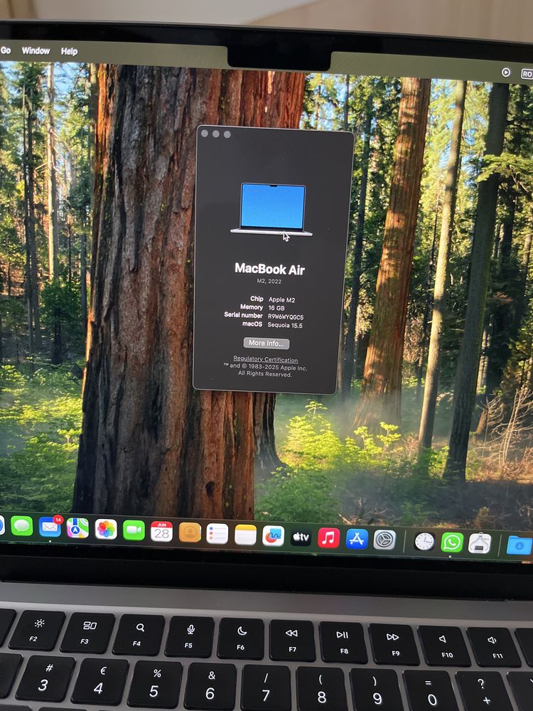 Macbook Air M2 Nou 16Gb/512Gb
