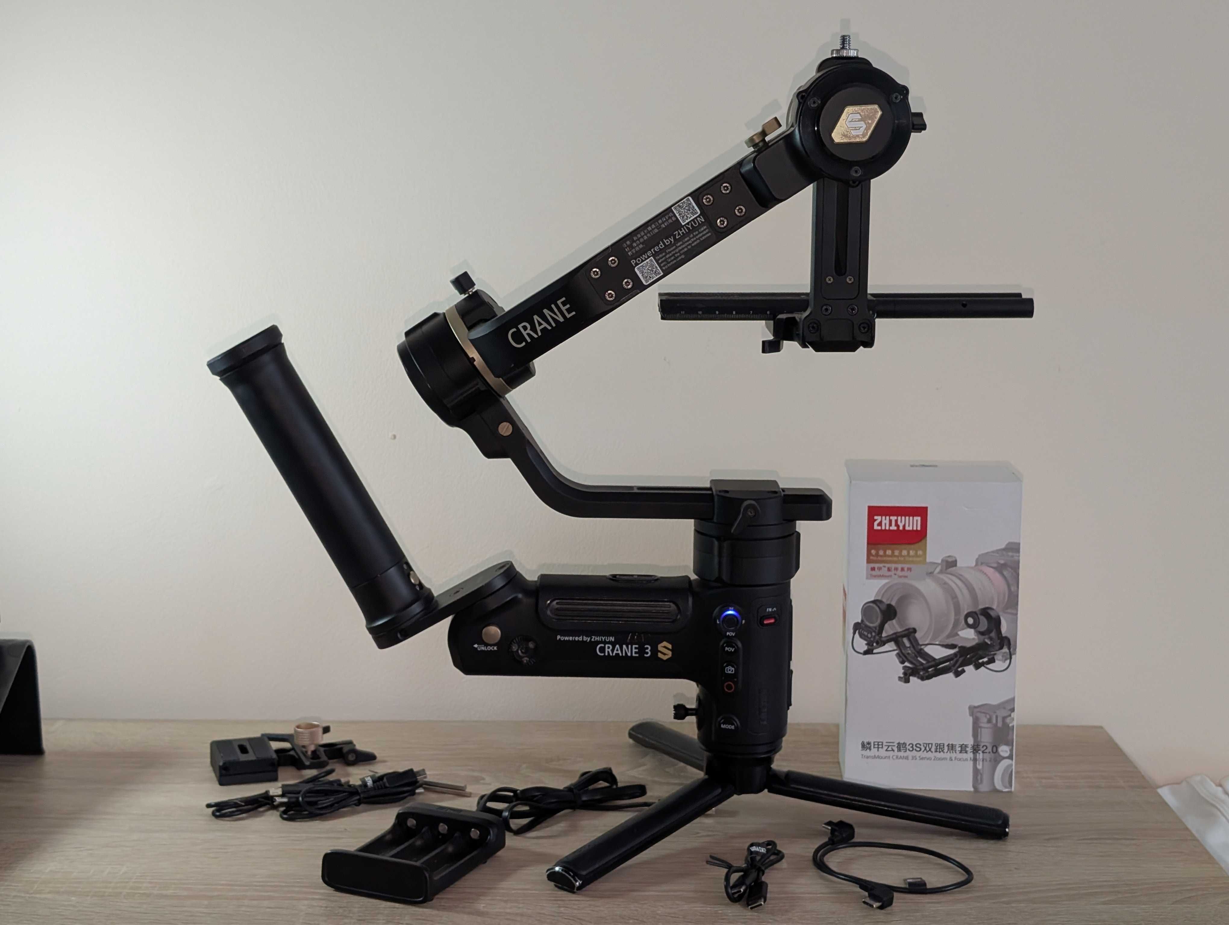 Стабилизатор Zhiyun Crane 3S-E + МОТОРИ за фокус и зумм