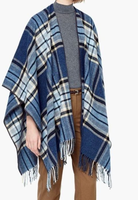 Новая шаль ПОНЧО шарф платок накидка пальто пуховик куртка