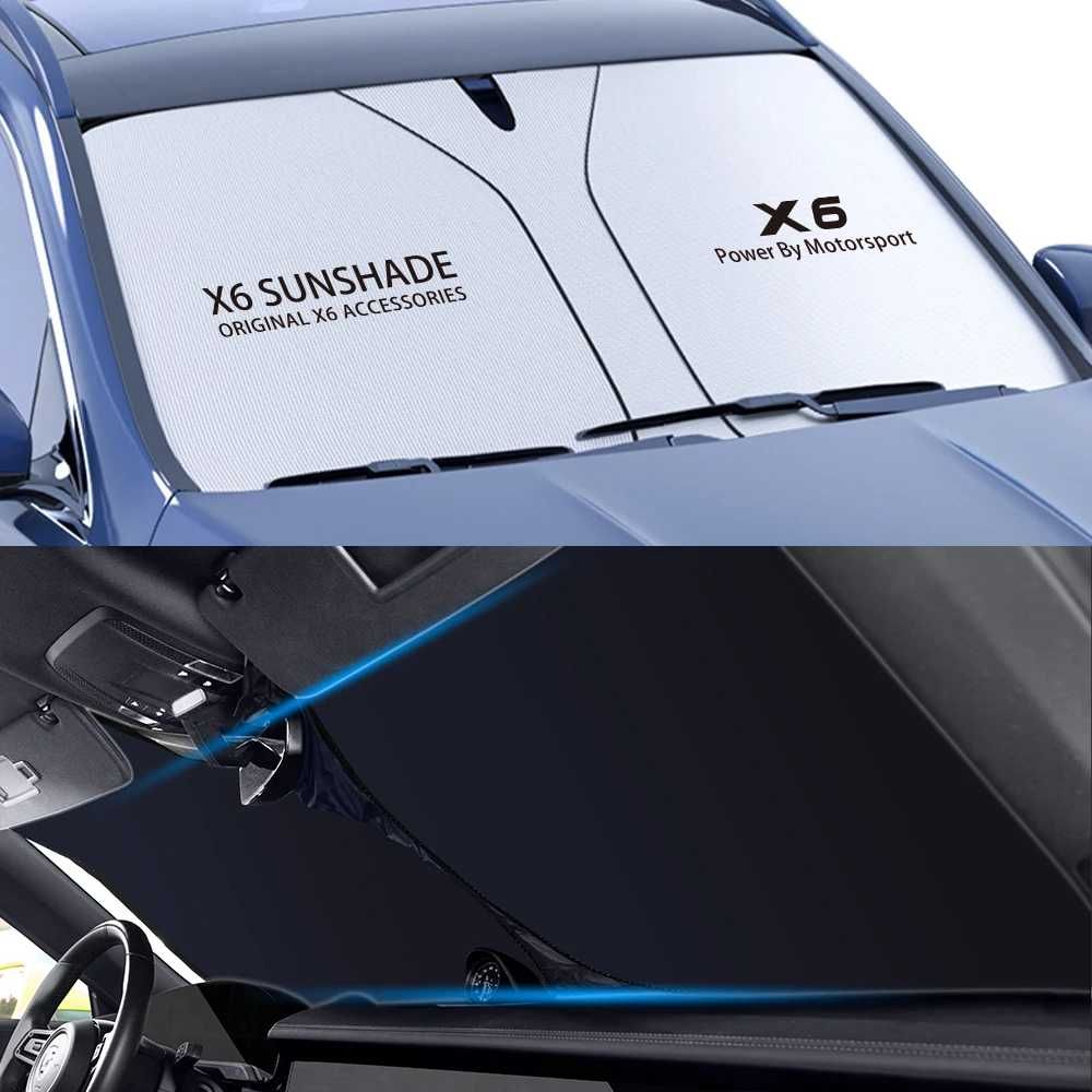 Parasolar AUTO Parbriz Dedicat BMW X6 E71 F16 G06, 140x70cm, Pliabil