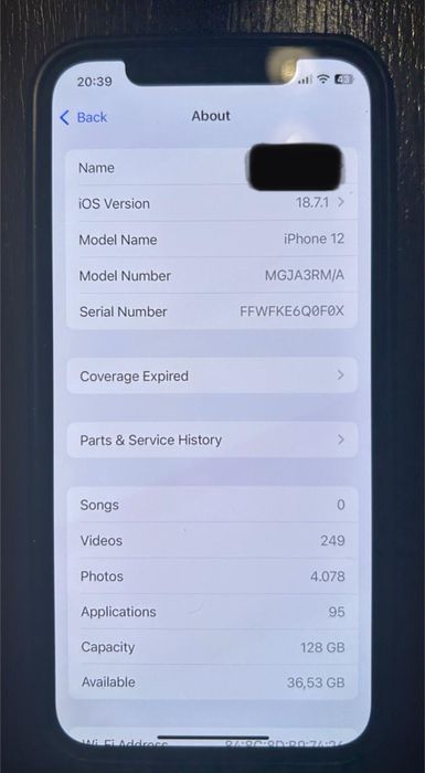 Iphone 12 Black | 128 GB