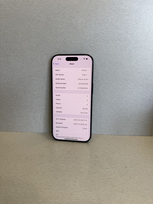 Продавам iPhone 16 PRO 98 цикъла