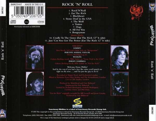 CD Motorhead – Rock 'N' Roll 1987 Reissue