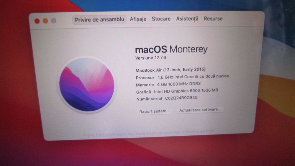 Laptop MacBook Air I5, 2015 Laptop MacBook Air , 2014