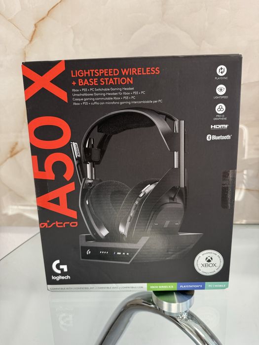 Casti Wireless Logitech Astro A50X Lightspeed statie de incarcare NOU