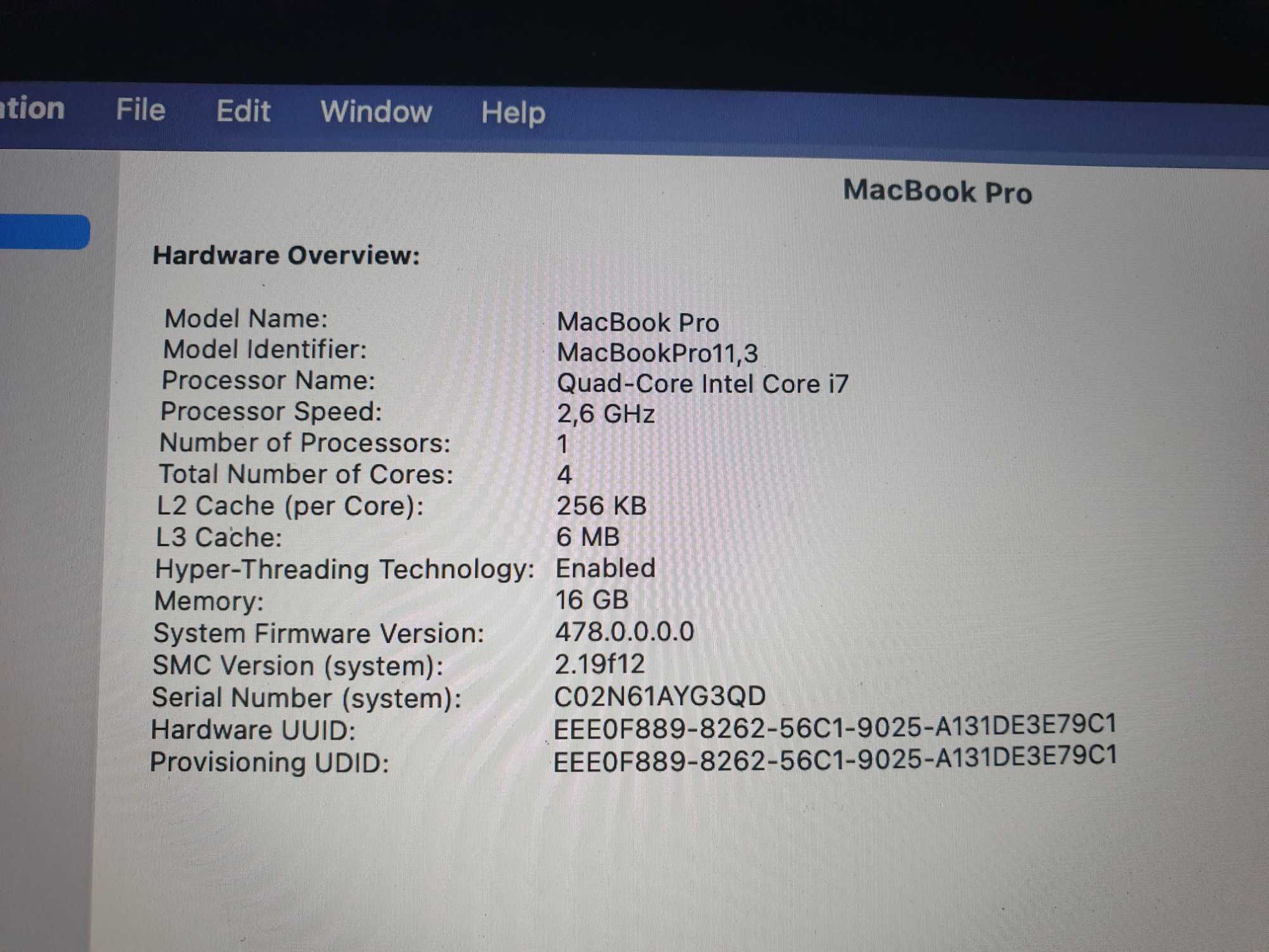 MacBook Pro  A1398