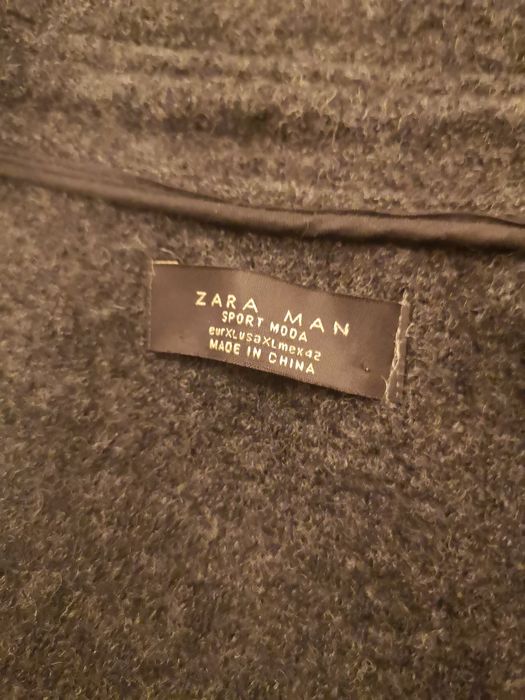 Pardesiu tricotat Zara tip militar la doua randuri masura L