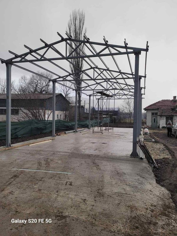 Продавам метално хале 9 широчина, 16 дължина, 4височина. Истинско хале