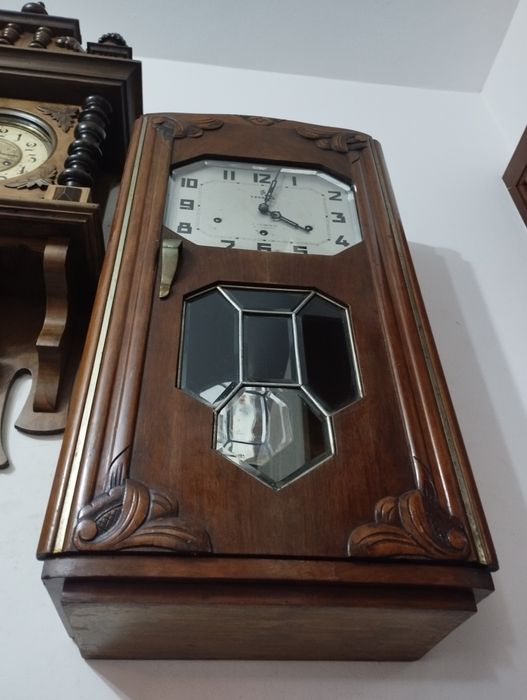 Ceas pendula de perete Vedette anii 40 cu pendul