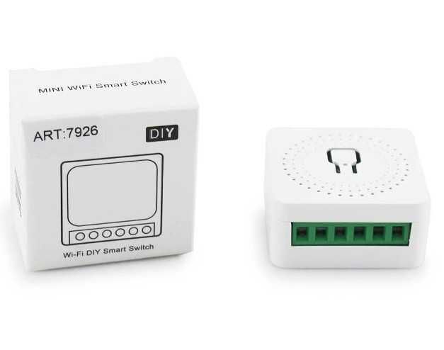 Mini Smart Switch Wi-Fi, Releu inteligent 16A programabil WiFi
