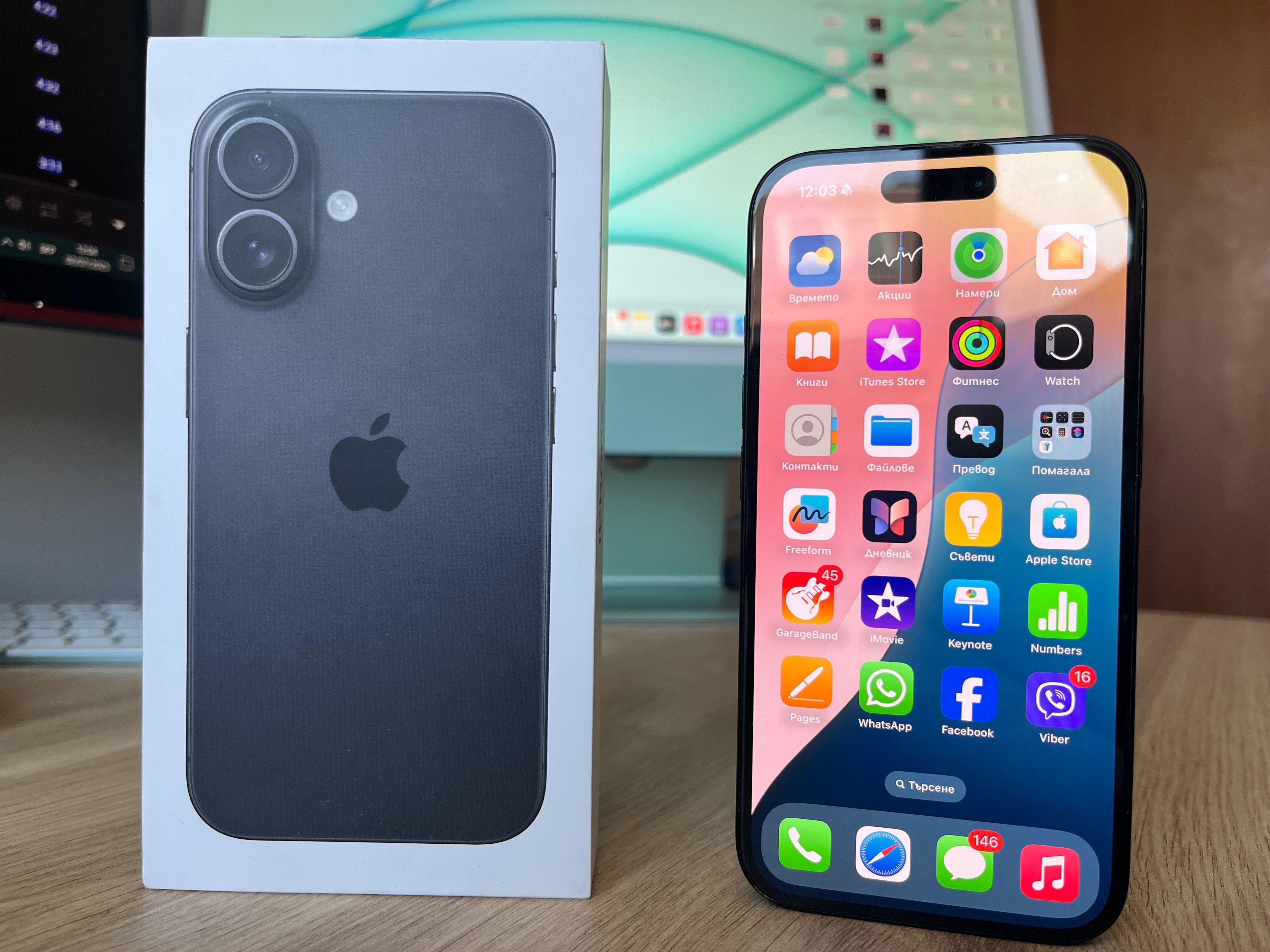 IPHONE 16 Като Нов + Гаранция + 100% Батерия