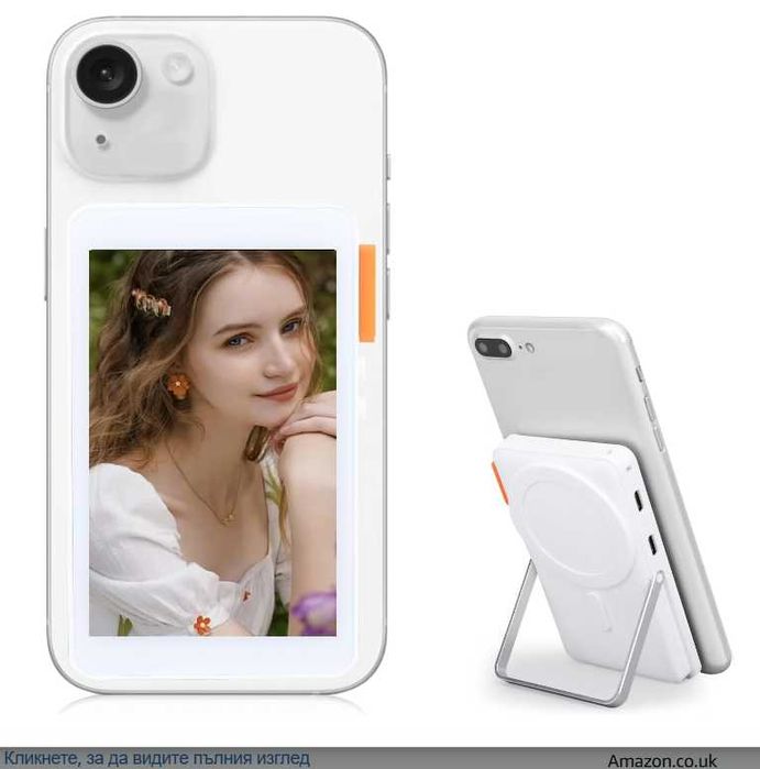 Gugxiom Магнитен екран за селфита за телефон 4 инча WiFi Type C