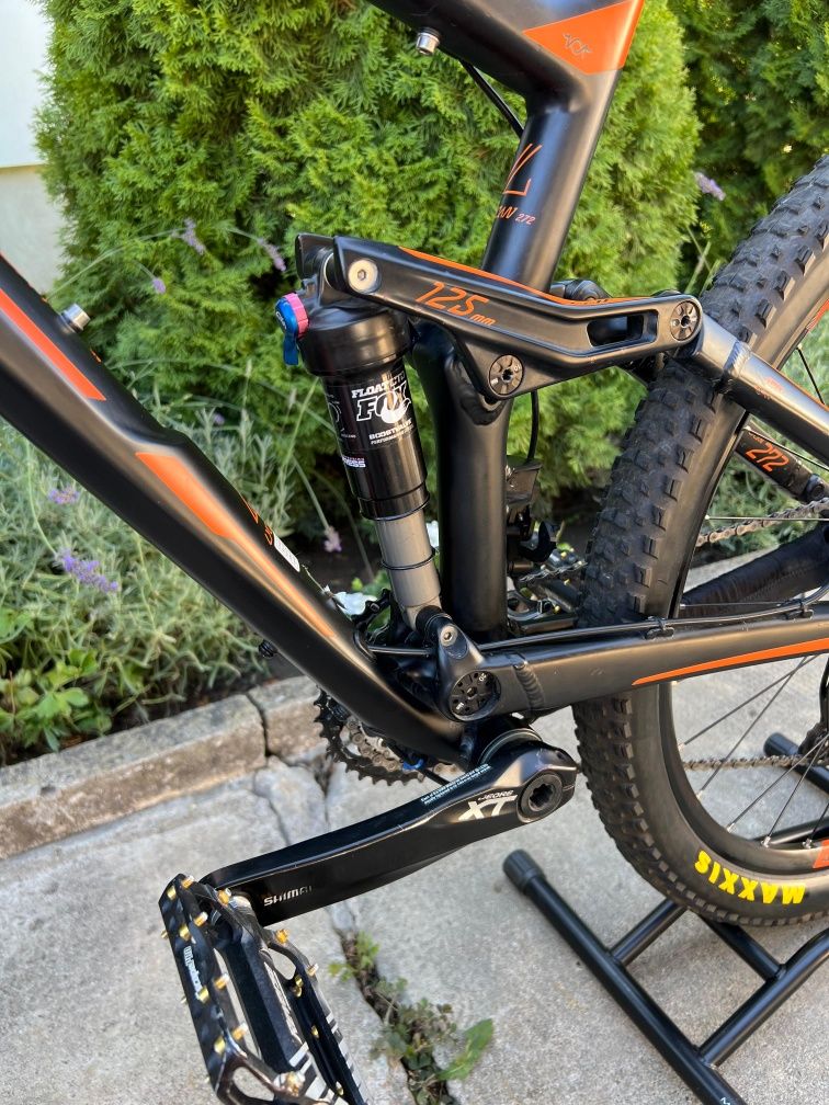 Bicicleta MTB KTM Lycan 272 full suspension Fox pe aer cadru M full XT