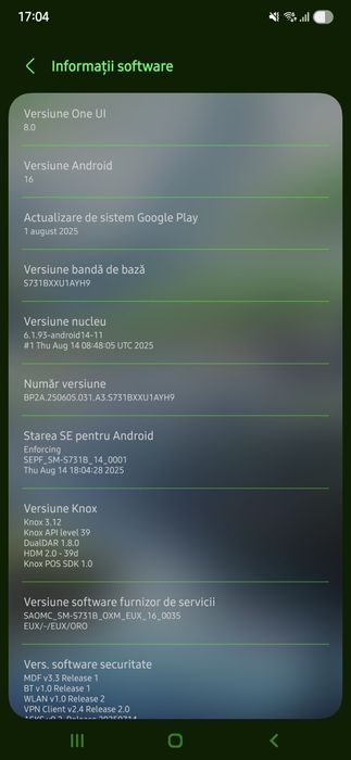 Samsung galaxy S25fe garanție 2 ani