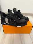 louis vuitton sneaker black size 44