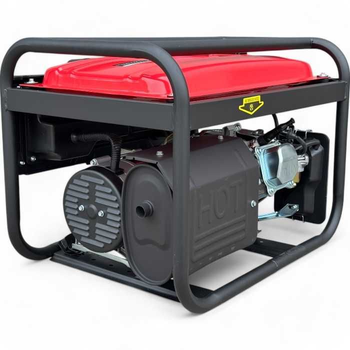 Агрегат за ток 3.5 KW Ръчен Bullmax, Червен, Меден ротор и статор, AVR