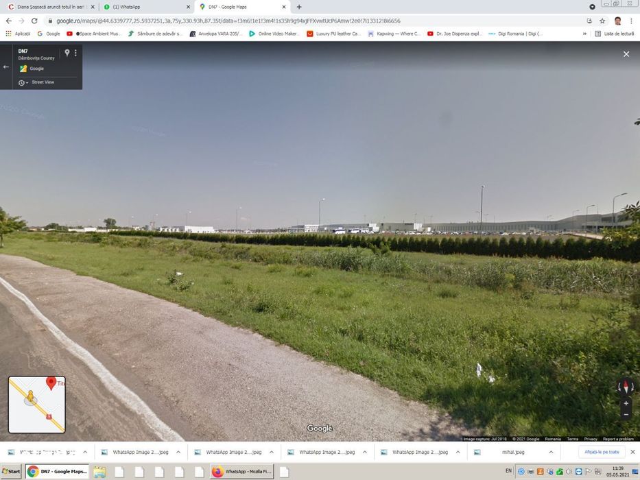 Teren industrial 27ha Titu vizavi Renault, utilitati ,asfalt d=300 ml