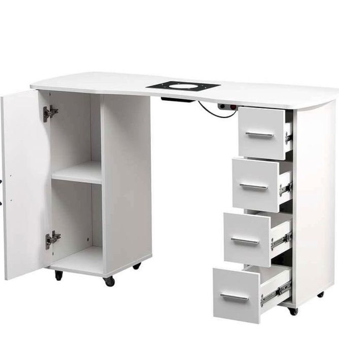 Бюро за маникюр с вграден прахоуловител