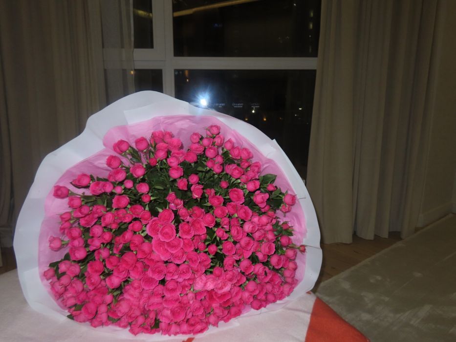 Цветы сегодня получила