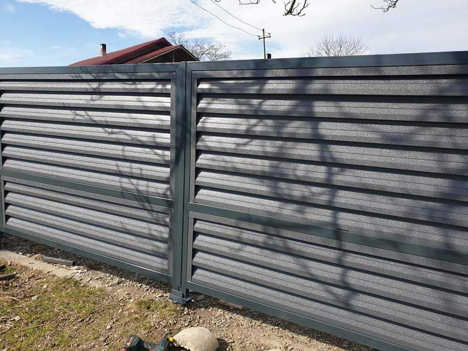 Garduri din panou stil jaluzele, sipca metalica alte modele de vanzare