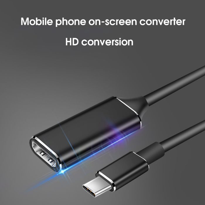 Adaptor convertor USB-C Type C la HDMI pt laptop, telefon suporta 4k