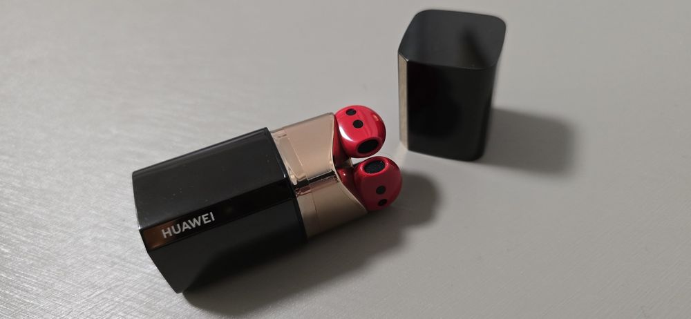 Casti wireless Huawei Freebuds Lipstick, Active Noise Cancelling, Red