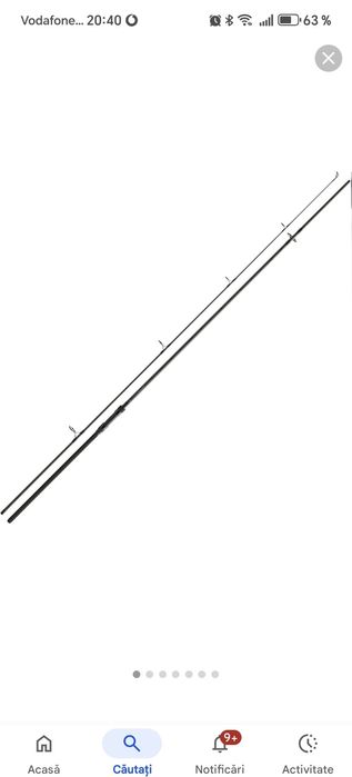 Lanseta Daiwa Black Widow  Carp 3.90m 3.5Lbs 2 trons