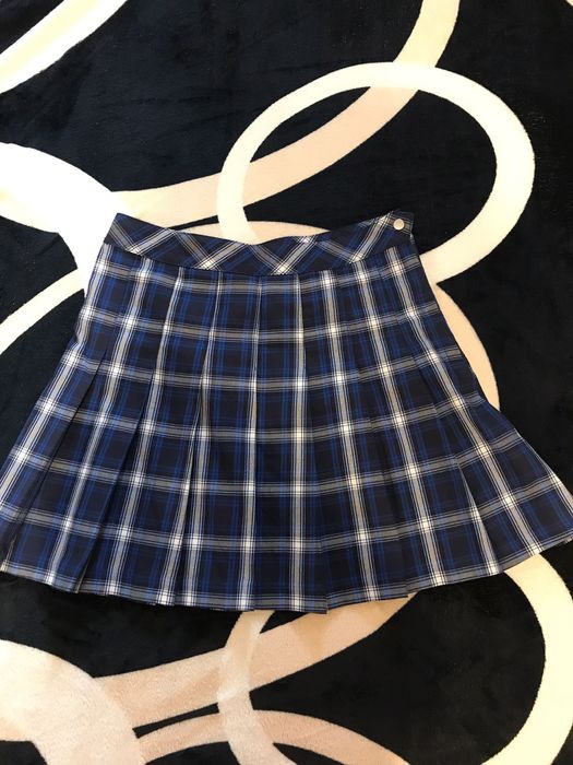 Fusta plisata in carouri H&M