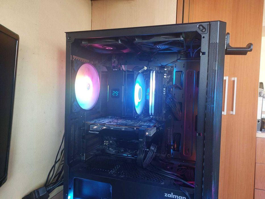 PC Gaming Ryzen 5 5600 32GB RAM RX 6600 8GB 1TB M2 Monitor 27" 144Hz