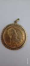 Pandantiv aur 9 k Maria Theresia taler  1870