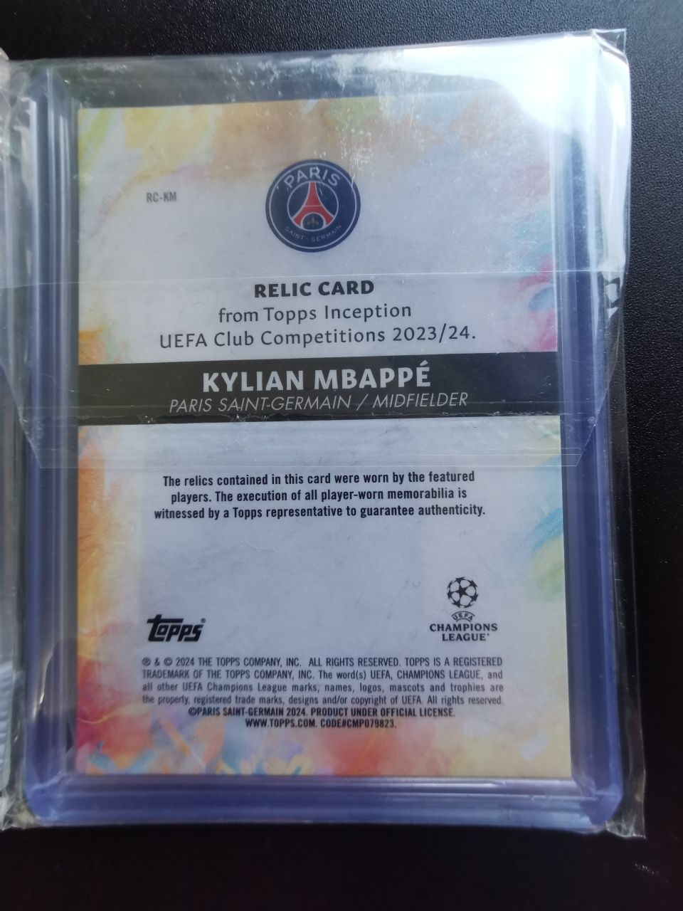 Kylian Mbappe Relic card topps / Килиан Мбапе реликва топс карта