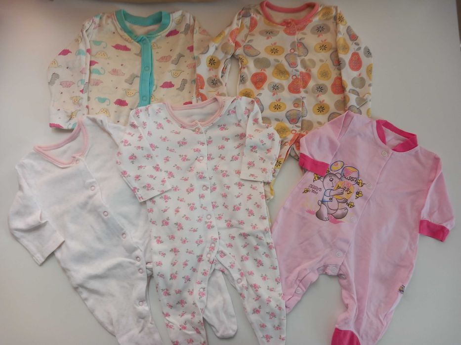 Маркови детски дрешки за бебе момиченце 0-3м. 50-56см.