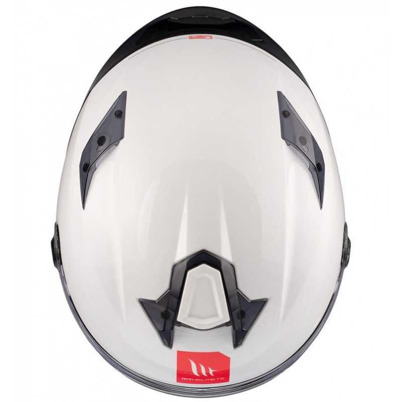 Каска MT Targo S Solid A0 GLOSS PEARL WHITE Размери 2XS,XS,S,M,L,XL