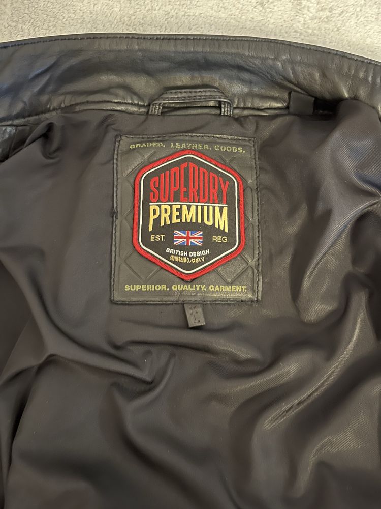 Кожено яке Superdry Premium