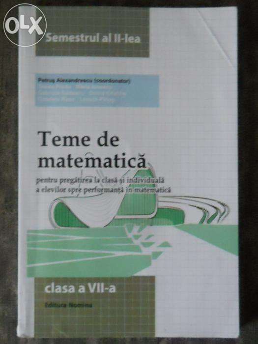 MANUAL CLASA VII - Romana Exercitii, Teme Matematica, Chimie Ghid Elev