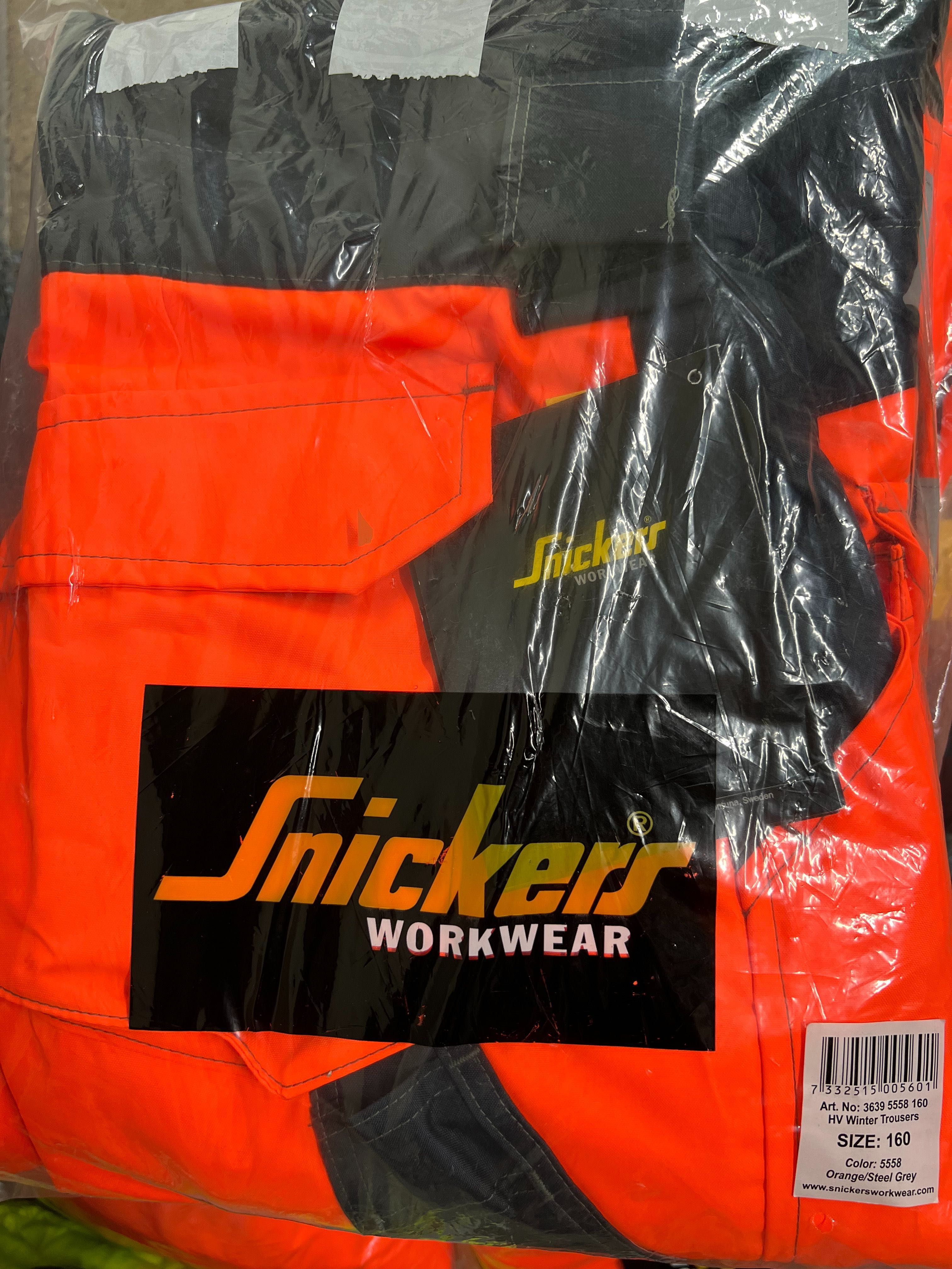 Hi-Vis зимни работни панталони Snickers Workwear 3639 Class 2