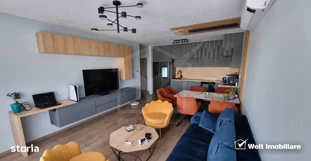 Apartament modern cu 3 camere, utilat premium