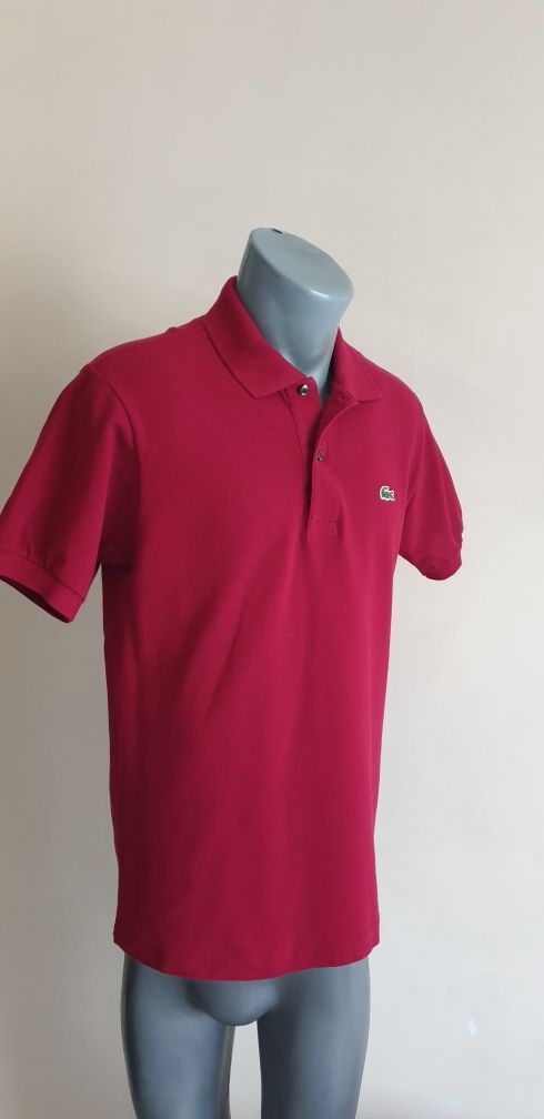 Lacoste Pique Cotton Mens Size 3 - S НОВО! ОРИГИНАЛ! Мъжка Тениска!