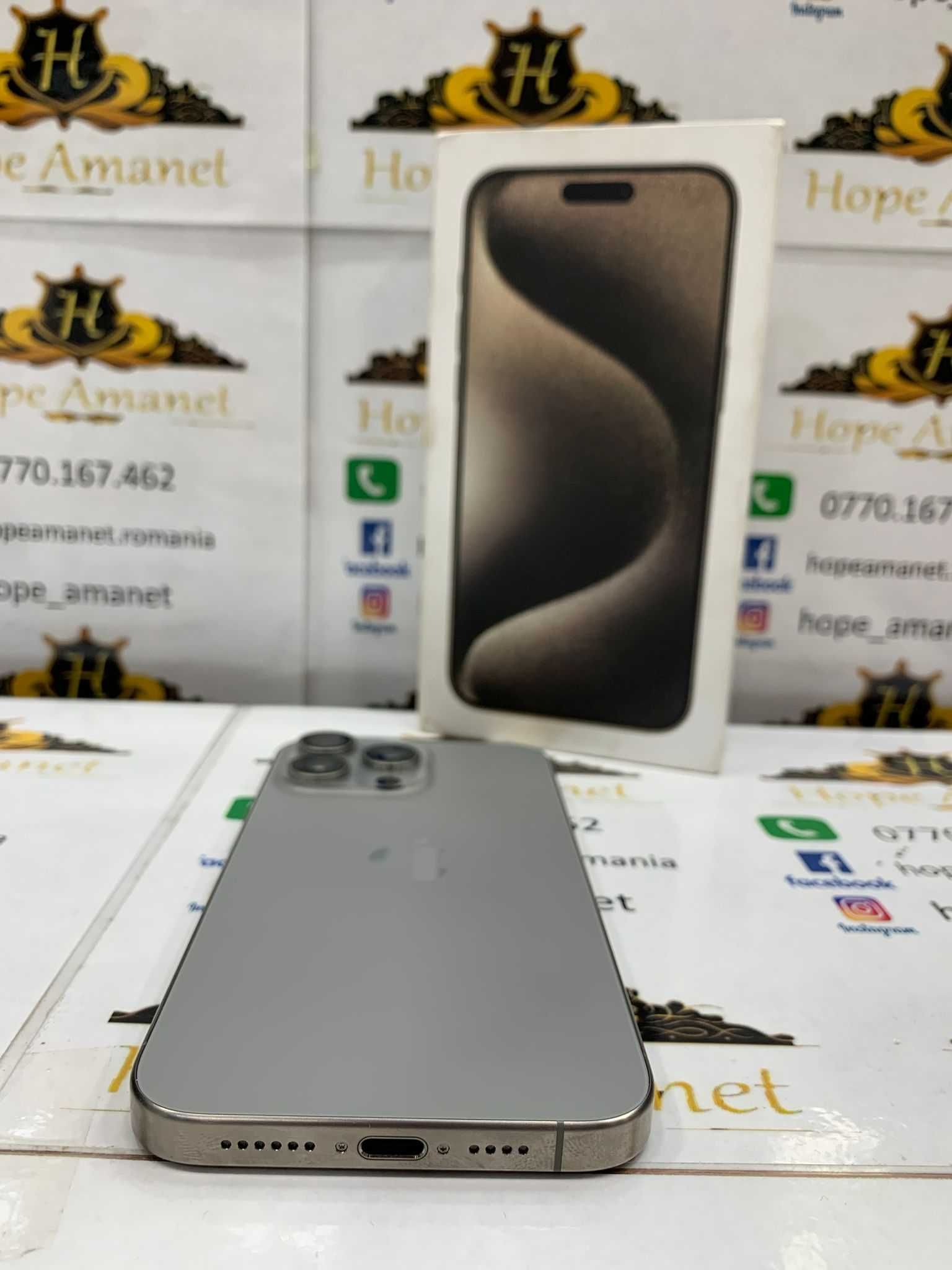 Hope Amanet P12 - Iphone 15 Pro Max / 256 Gb / Baterie 100%