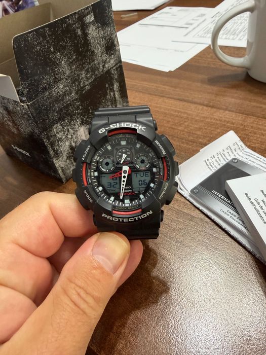 Ceas G-SHOCK GA-100, in garanție, pachet complet