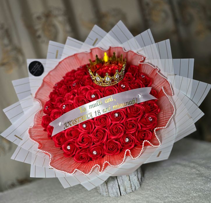 Buchete trandafiri de sapun