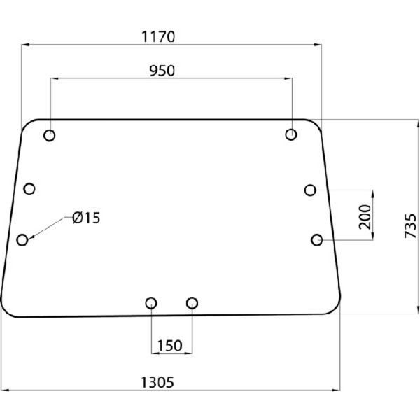 geamuri cabina pentru tractoare Massey Ferguson