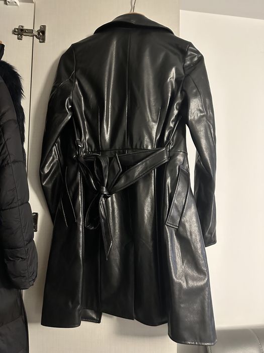 Trench imitatie piele H&M