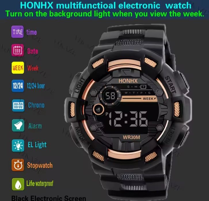 Часовник Honhx  (бял)