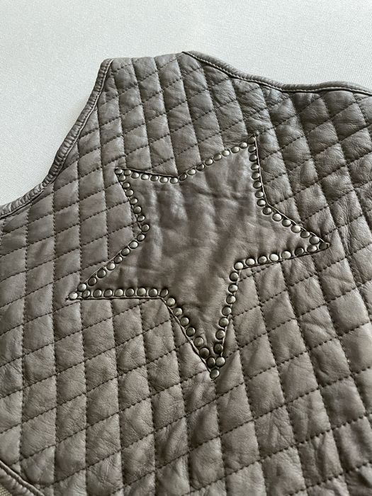 Vesta piele naturala, XS-S, cropped