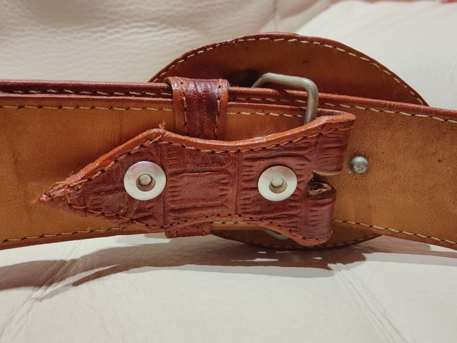 Curea din piele de crocodil Western House