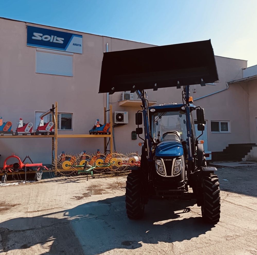 Tractor Lovol 75 Cp cu cabina si incarcator frontal Ardita TM