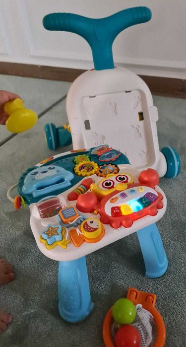 Antemergator 2 in 1 transformabil in Masuta cu activitati, 6 luni+